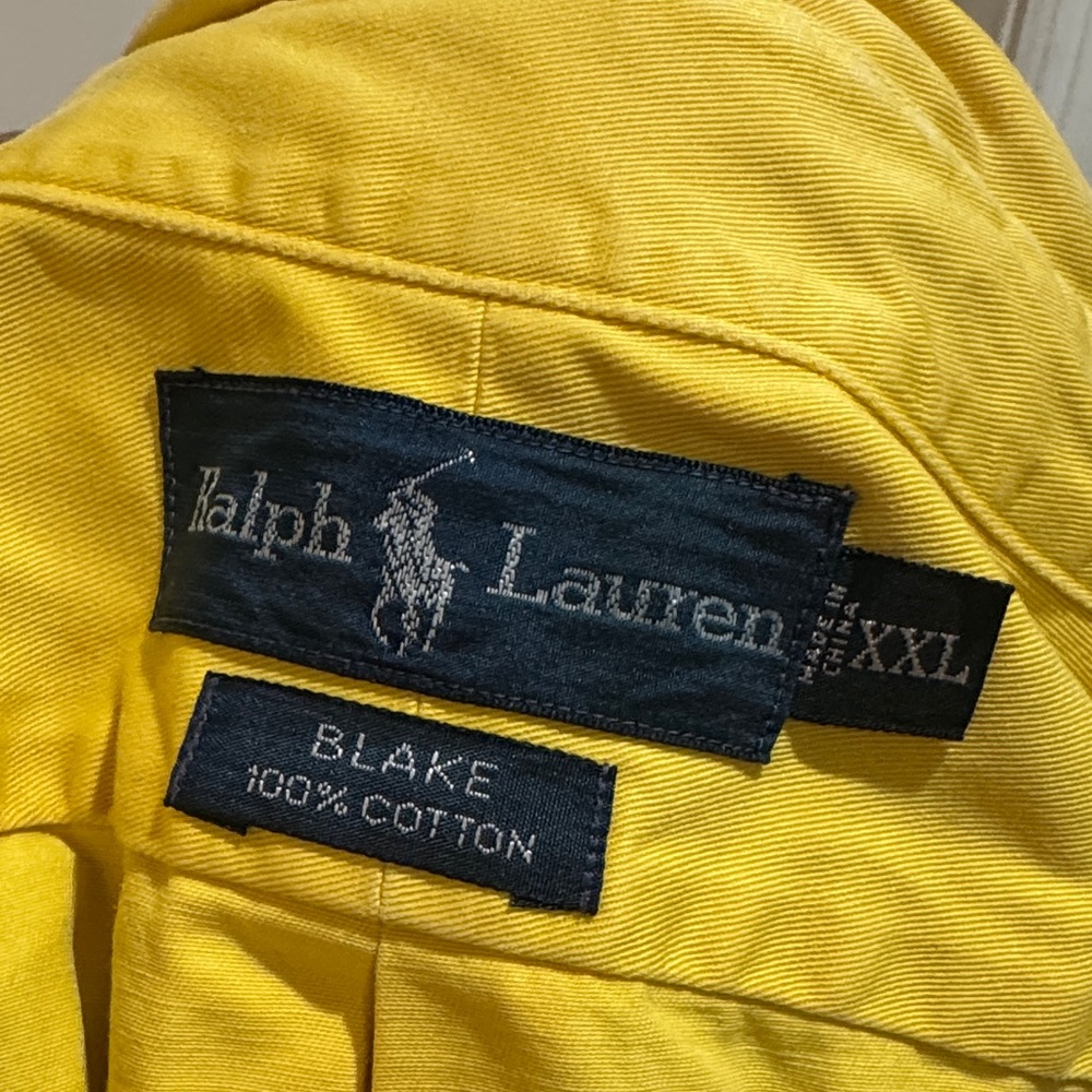 Polo by Ralph Lauren Yellow Shirt Jacket - Picture 5 of 5